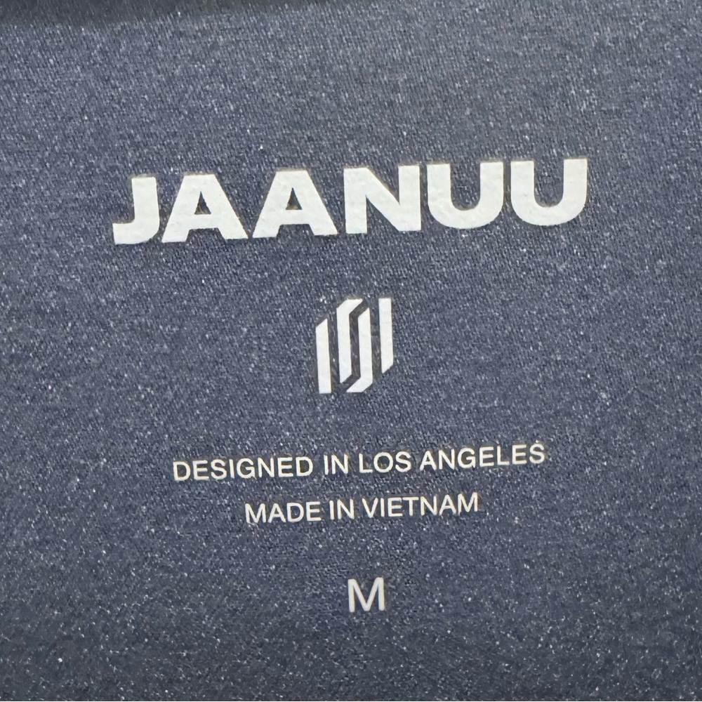 Jaanuu Men's Navy Blue Scrub Top - Picture 3 of 5